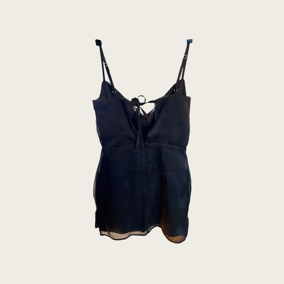 Superdown‎ Cowl Mini Black Dress Sz Small - Picture 6 of 6